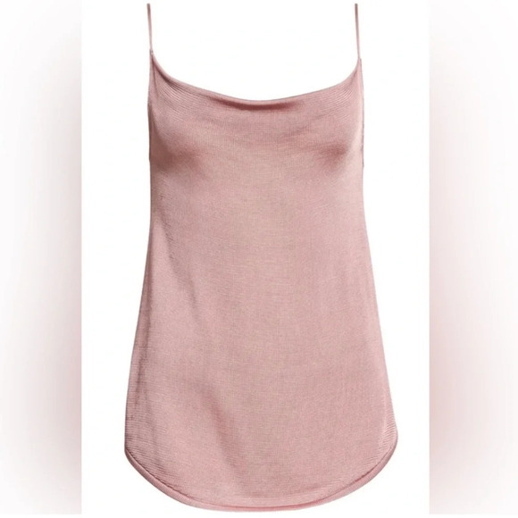 Cinq A Sept Pink Cowl Neck Knit Tank Size Small NWT - Picture 2 of 6